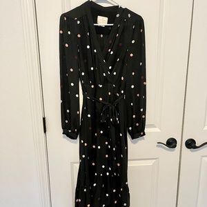 Kate spade polka dot wrap dress